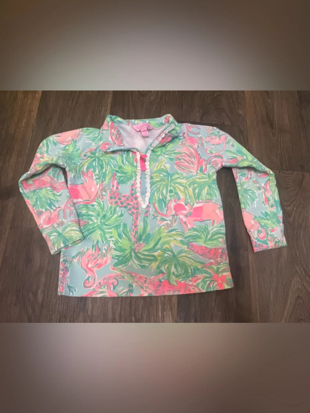 Lilly Pulitzer Girls Skipper Popover Sz S 4-5